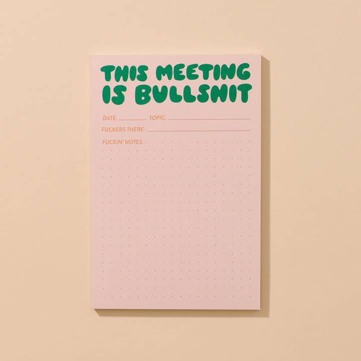 This Meeting is Bullshit Notepad - 50 page, Made in USA for wholesale by And Here We Are