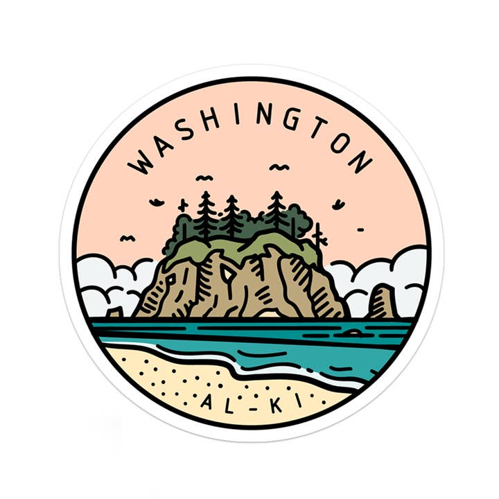 Washington Sticker for wholesale by Albion Mercantile Co.