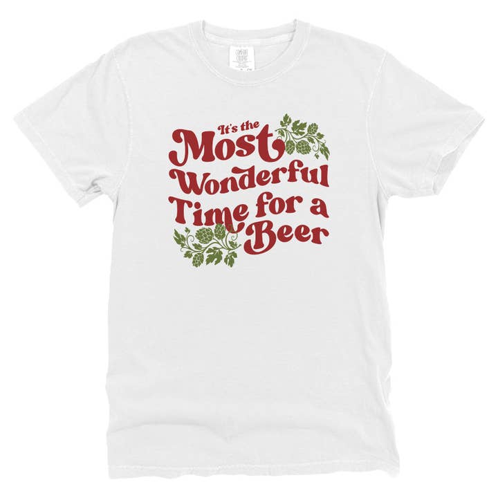 Let's Get This Thread - Wholesale Screen Printed T-Shirt - Women's - It's The Most Wonderful Time for a Beer3