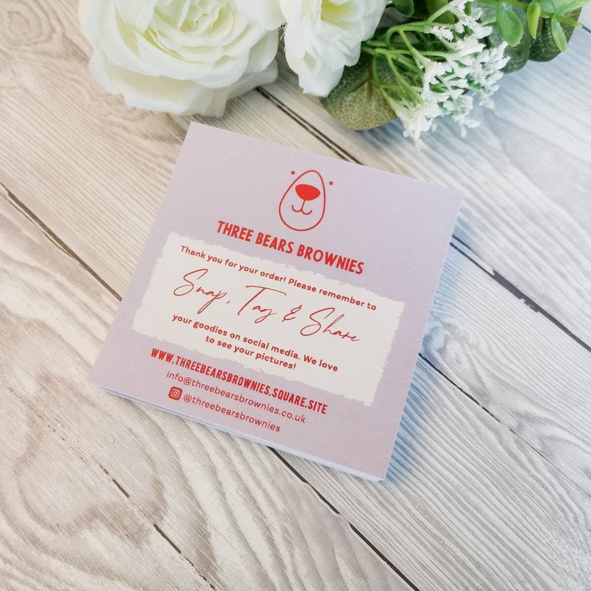 SR Creative Studio – wholesale Thank you card – Custom Business, Snap Tag, Compliment & Thank You Cards3