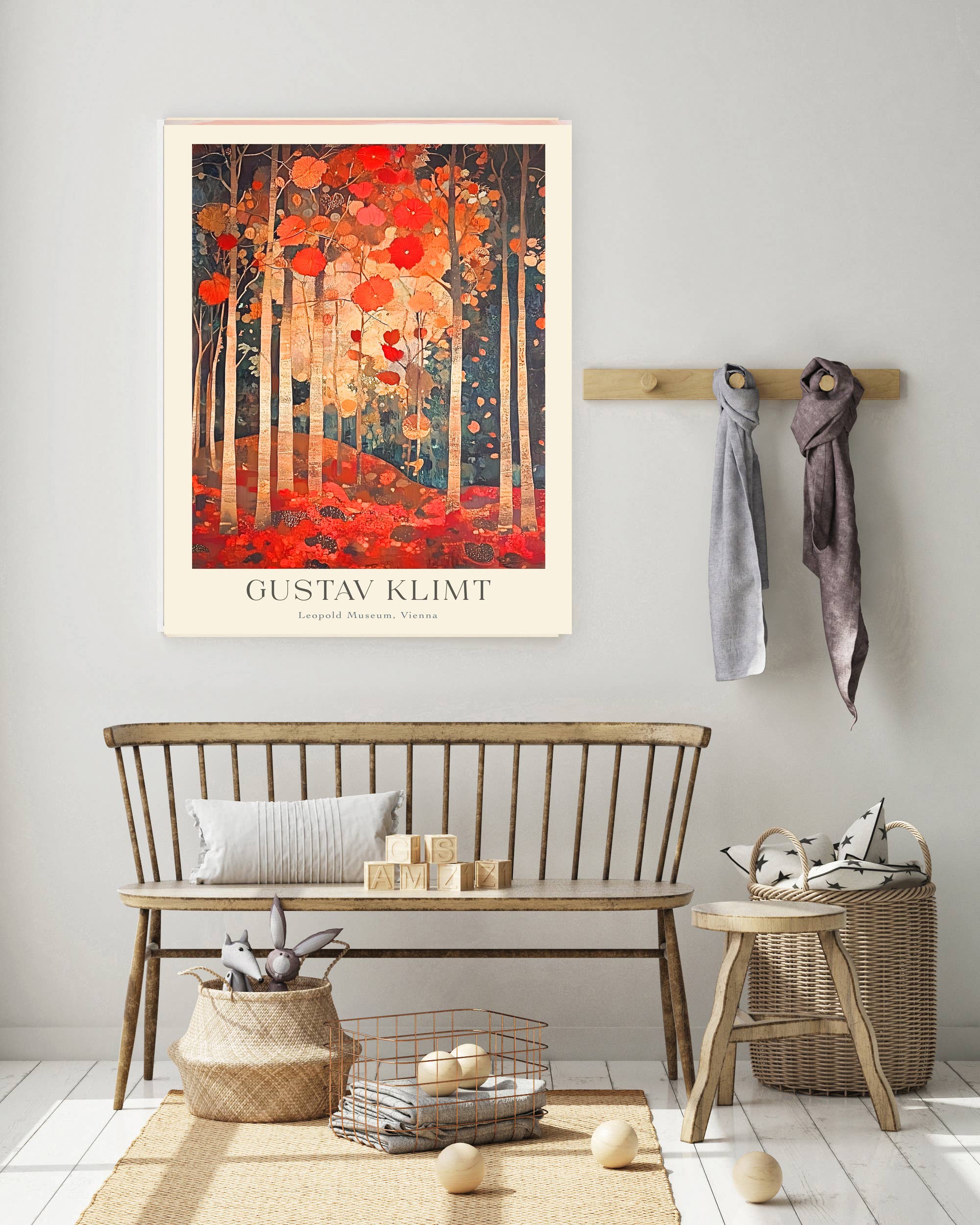 Kumo Art Prints - Wholesale Art Print -  Gustav Klimt Forest Art Print   1