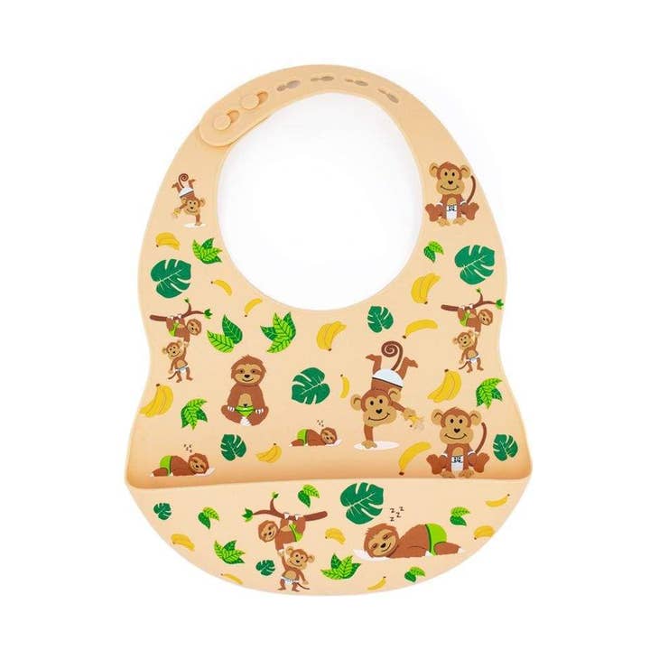 Nickis Blöjor Silikon Haklapp - Jungle pals för wholesale av Nicki's Diapers (Planetwise Wholesale)