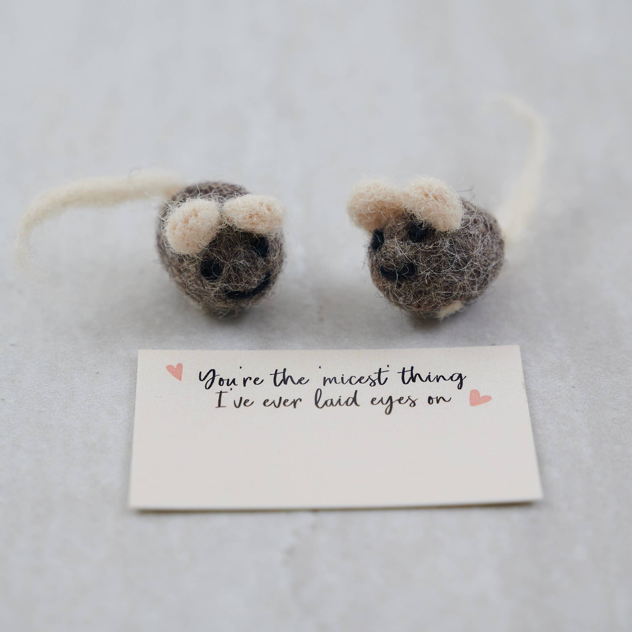Marvling Bros Ltd - Wholesale Gag Gift/Novelty Gift - Cheesy Message Wool Felt Mice In A Matchbox3