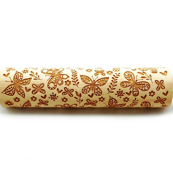 Butterflies Big Rolling Pin for wholesale by Folkroll