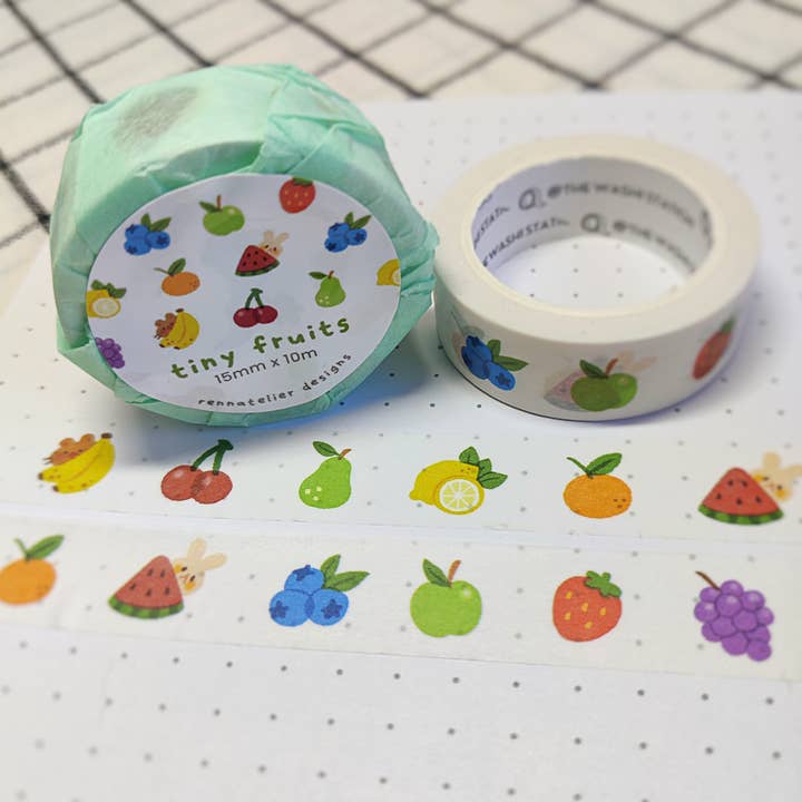 Nastro adesivo Washi Tiny Fruits per la vendita all'ingrosso da parte di Rennatelier