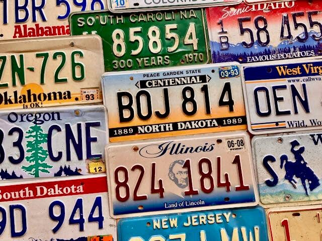 Wholesale Embossed Authentic License Plates in Craft/Worn Condition - All  States Available + USVI, DC, Caribbean, Mexico, Canada & More! for your  store - Faire