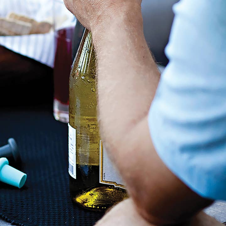 Fox Run Brands - Wholesale Wine stopper - Outset Wine Bottle Stopper, Silicone, Set of 4, 1.3" x 1.3"1