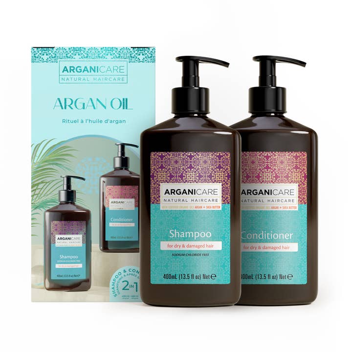 Argan schampo+balsam set för wholesale av ARGANICARE