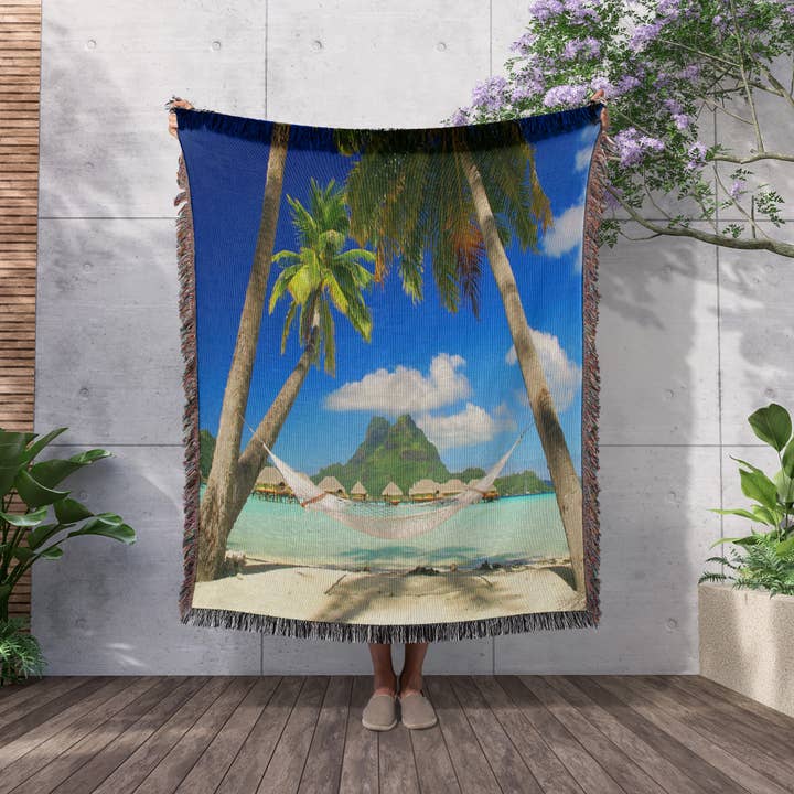 3dRose - Wholesale Throw Blanket - 3dRose, Bora Bora Relaxation, Blanket2