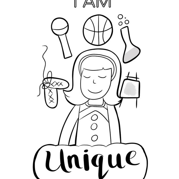 The Mindset Tapestry - Wholesale Coloring Book - Kids & Baby - I AM Coloring Book! A Positive Affirmation Coloring Book for Kids