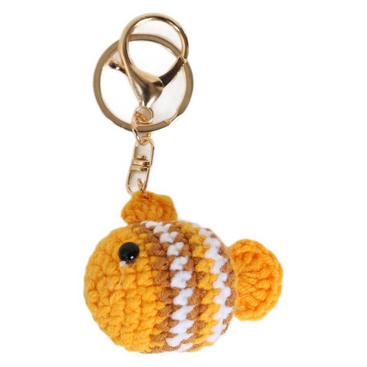 Ornaments-weave year fish keychian for wholesale by Eagle Crest Industries Inc.