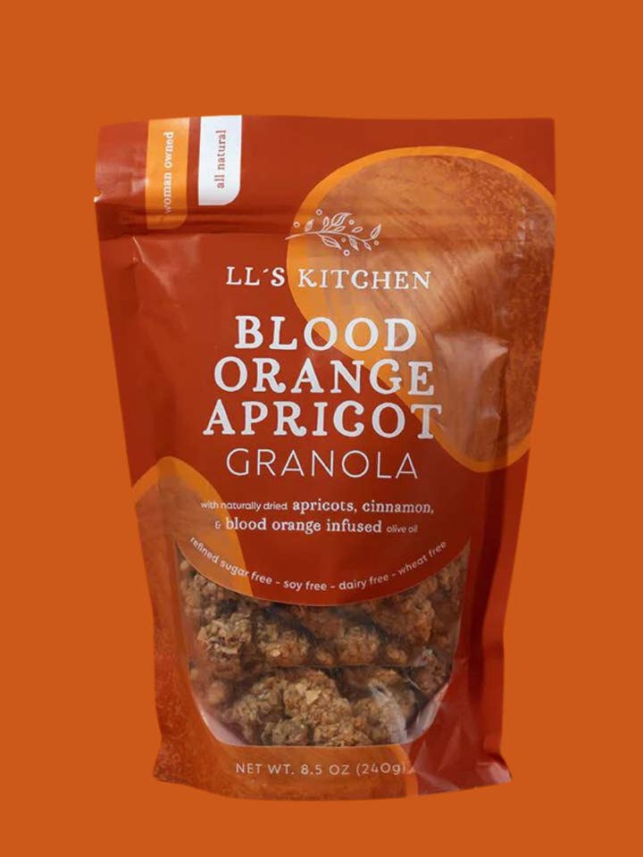 Blood Orange Apricot Granola - Gourmet Olive Oil Infused for wholesale by LL's Kitchen