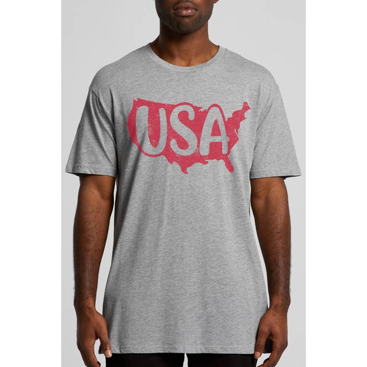 Maglietta con mappa nazionale degli Stati Uniti per la vendita all'ingrosso da parte di Bella Me