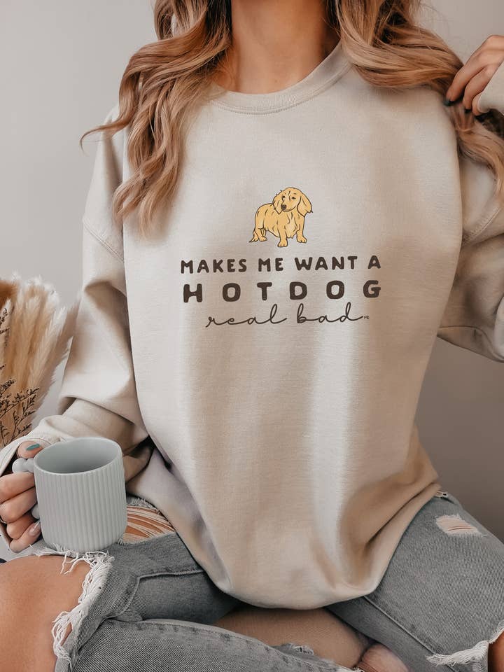 Weenie Dog Sweatshirt for wholesale by Magnolia Ranch Originals