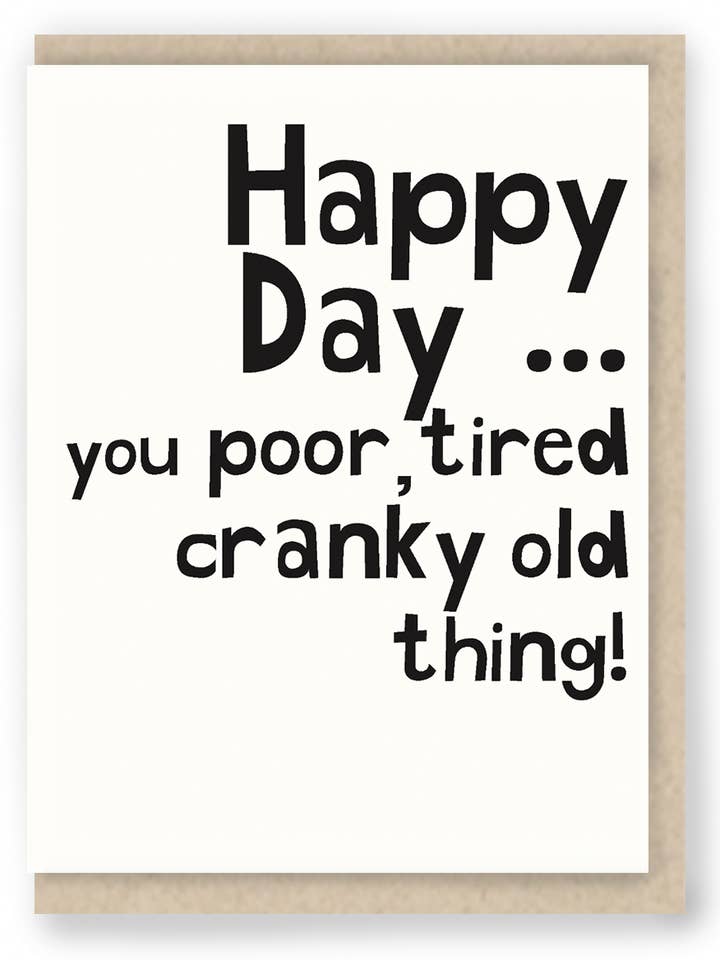 800HD: Happy Day ... funny, sarcastic for wholesale by Hit and Run Greetings