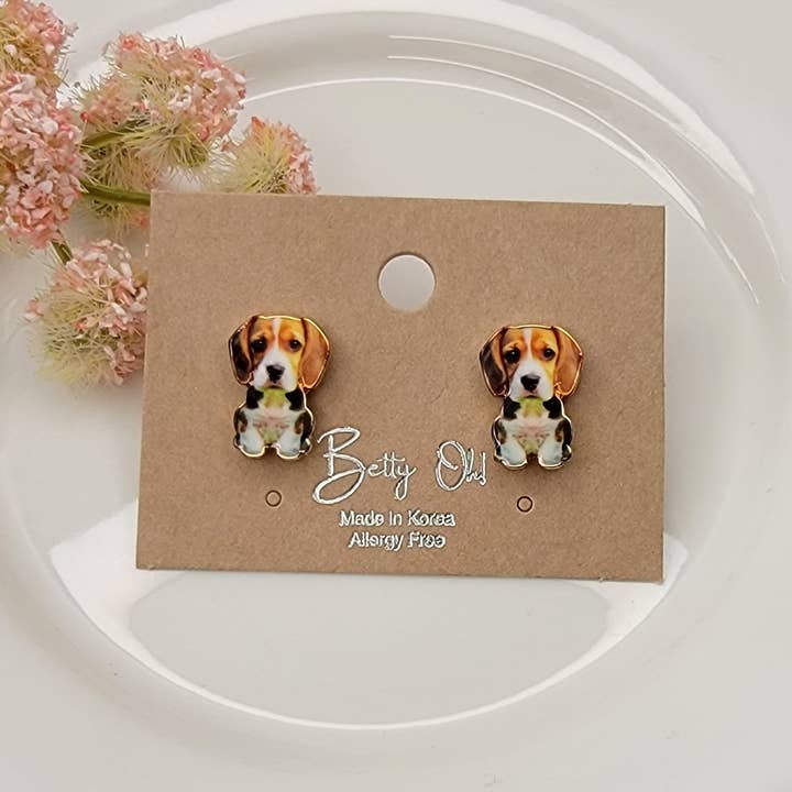 BETTYOH INC - Wholesale Stud/Post Earrings - BEAGLE POST EARRINGS.0