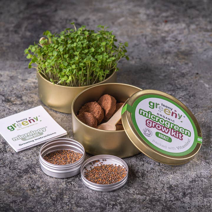 Microgreen Tin Grow Kit | ROCKET for wholesale by Teeny Greeny®