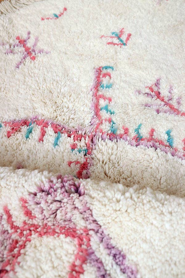 BohoVibeCraft - Vendita all'ingrosso Tappeto - Tappeto marocchino in lana Soft-Cozy-Girl rosa beni-ourain1