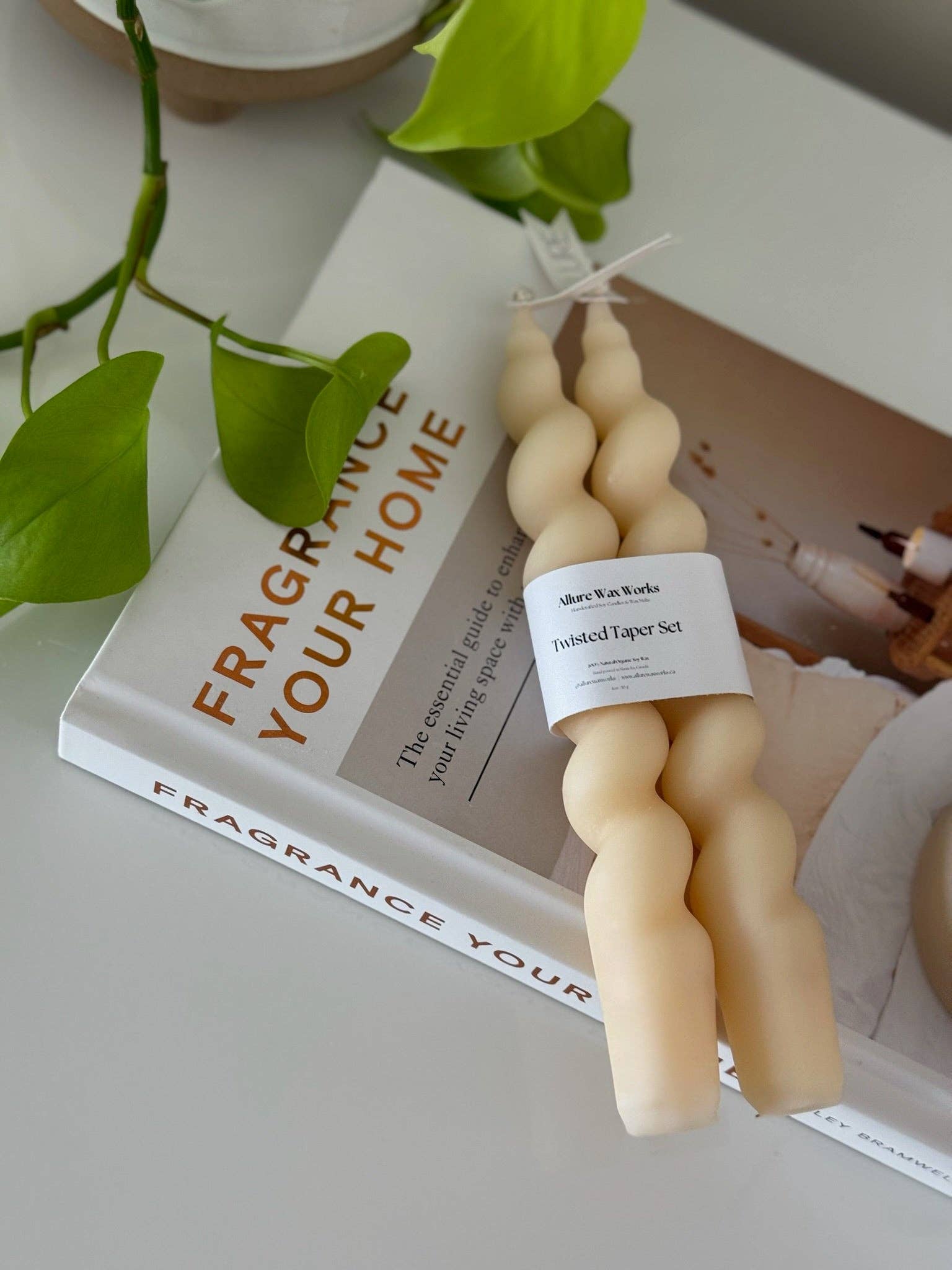 Allure Wax Works - Wholesale Tapered Candle/Candlestick - Twisted Taper Candle Set1