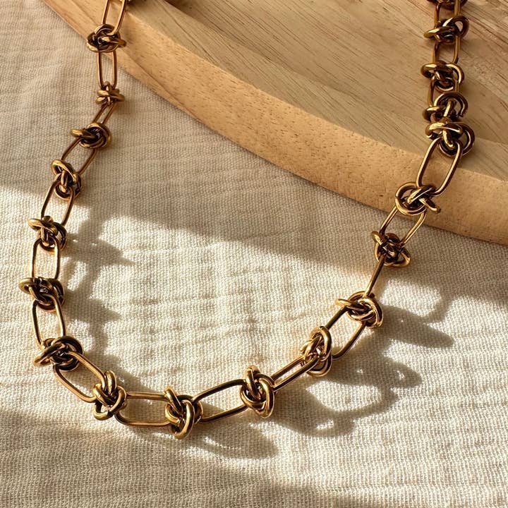 Kedjehalsband med knutar för wholesale av Perles & Pinpin