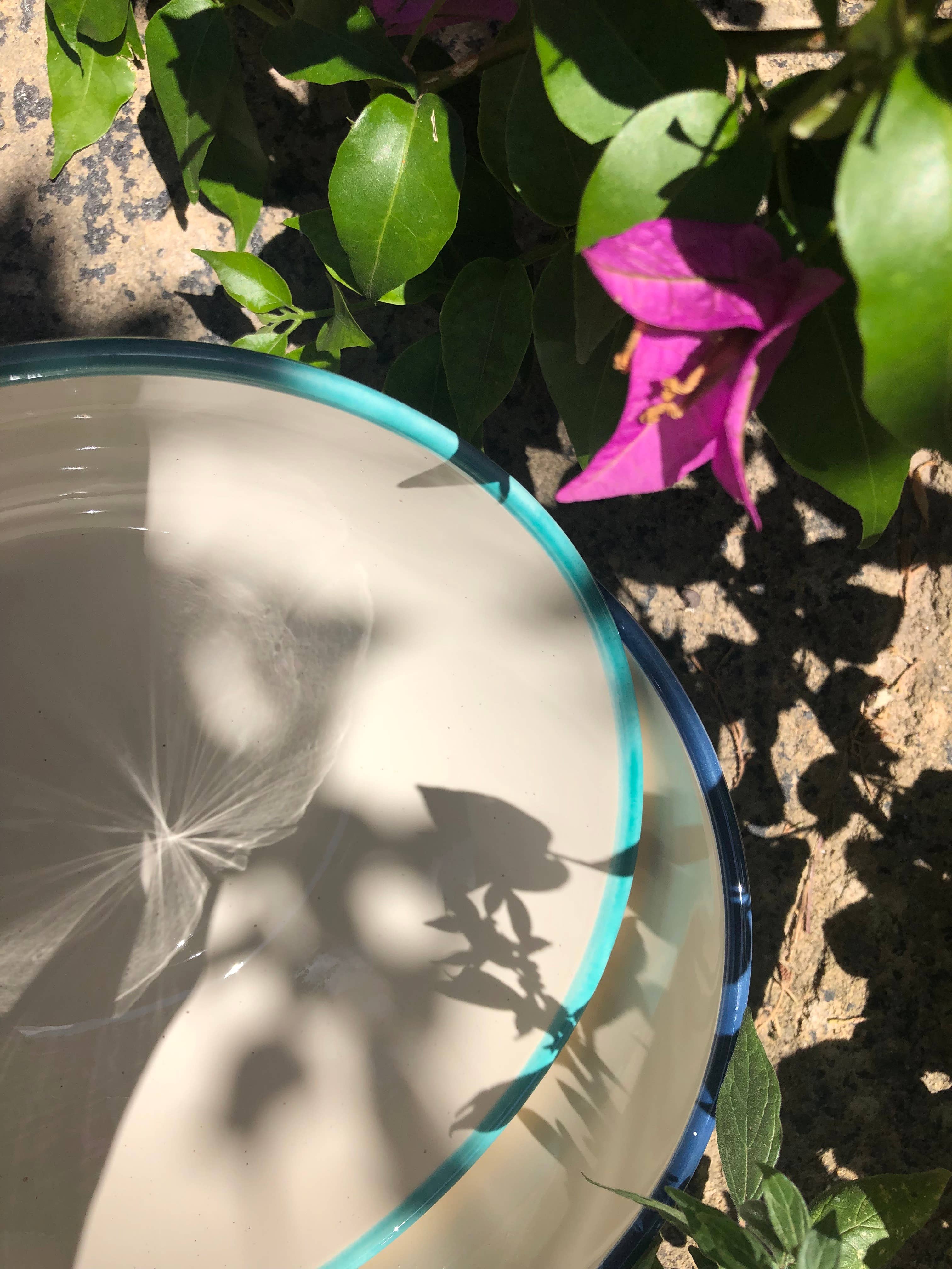 LOLIVA – Engroshandel Salattallerken – Salatskål med kant, diameter 23 cm – Edge Line8