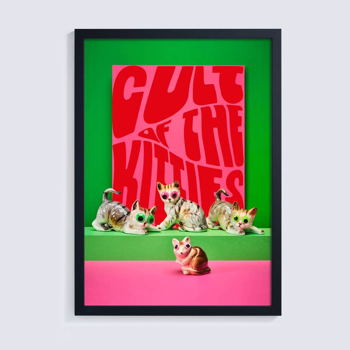 Fun & Colourful Cat & Mouse Giclée Photo Print for wholesale by Ornament Art