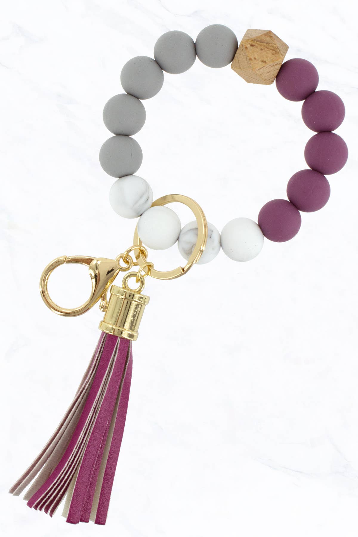 Suzie Q USA - Vente Porte-clés – femme - Porte-clés anneau avec perles en silicone colorées34