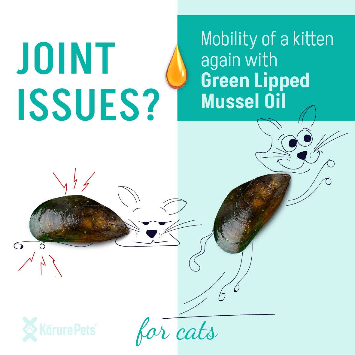 Kōrure Pets – wholesale Kosttillskott - Katt – Kattolja med grönläppad mussla från Nya Zeeland1