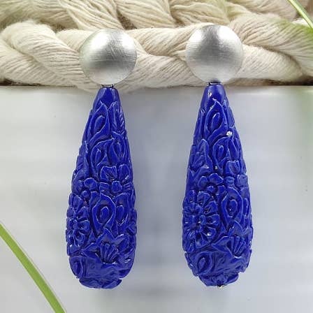 Clara earring blue for wholesale by LeFah design