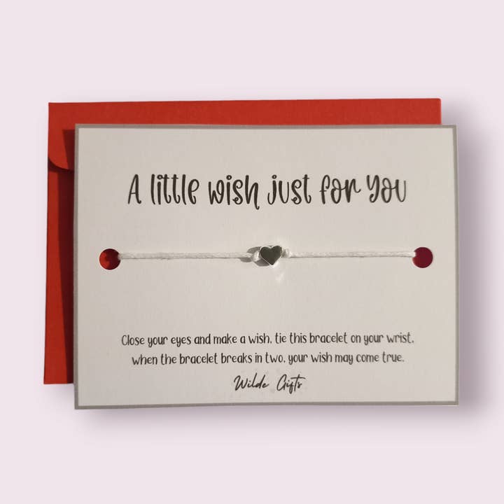 A little wish just for you wish bracelet for wholesale by Wilde Gifts UK