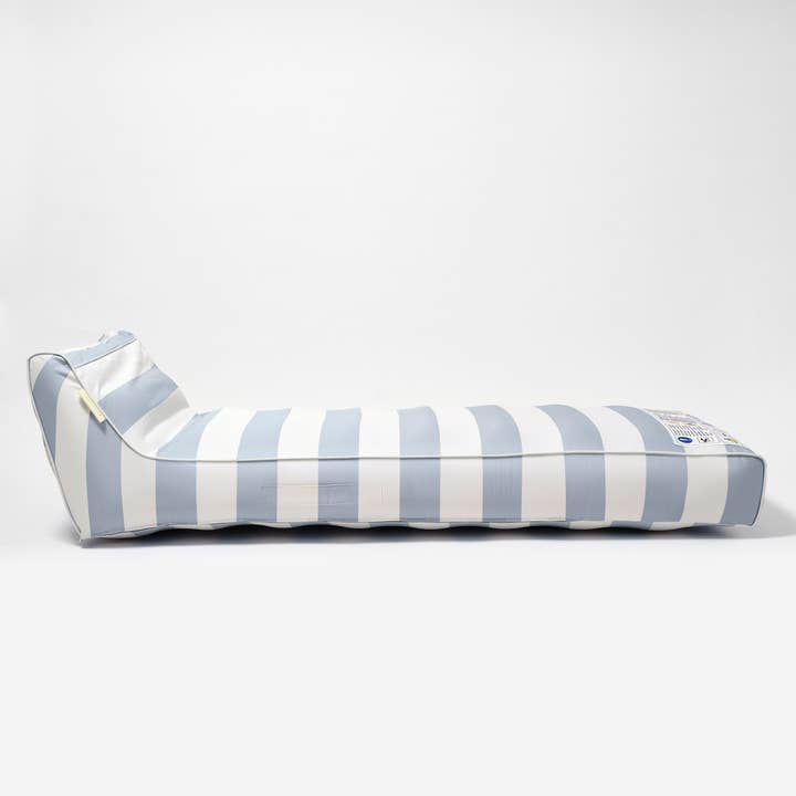 Sunnylife - Wholesale Inflatables - Luxe Lie-On Lounger Lazy Days Blue Stripe