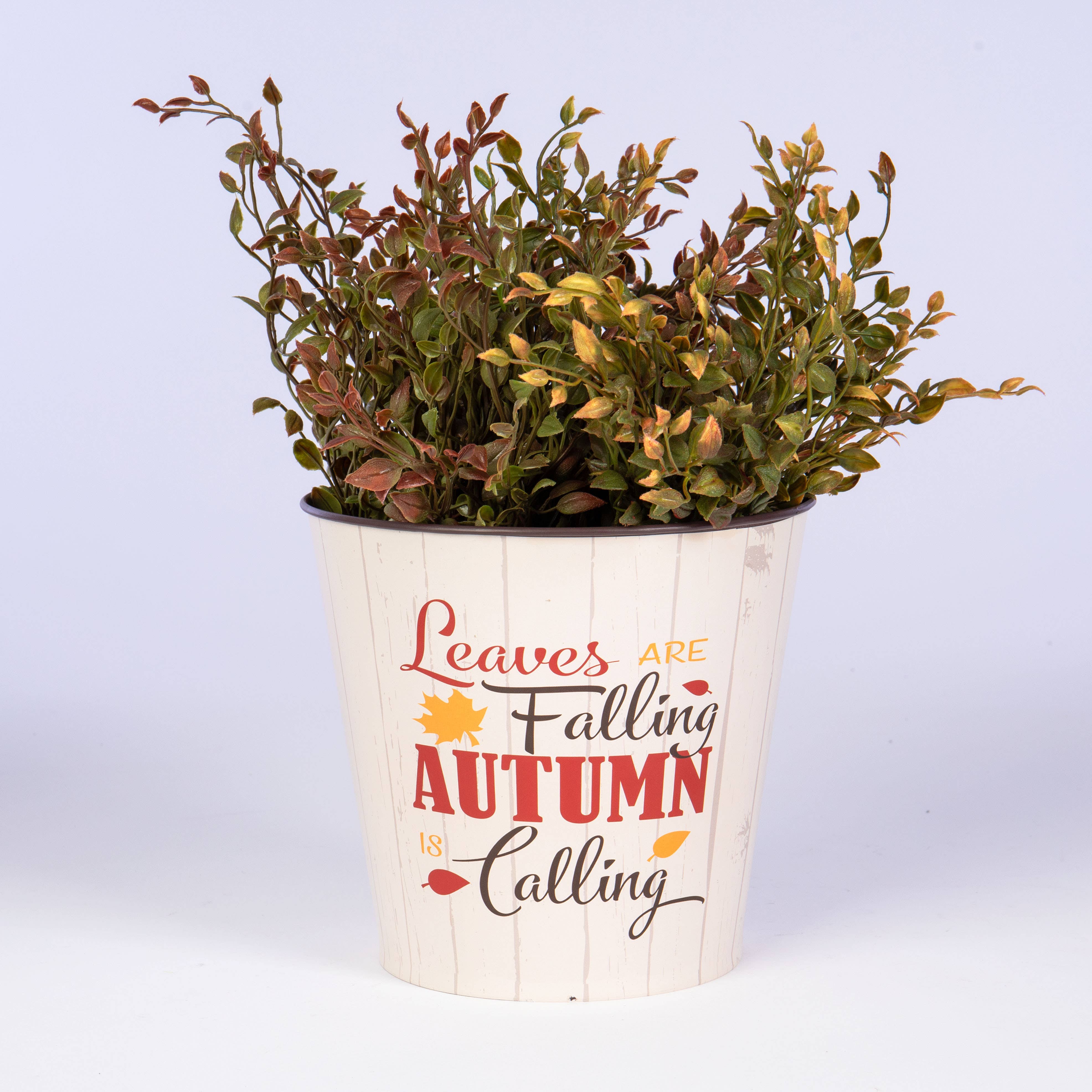 Willow Group - Wholesale Plant Pot - Leaves are Falling Tin Planter2