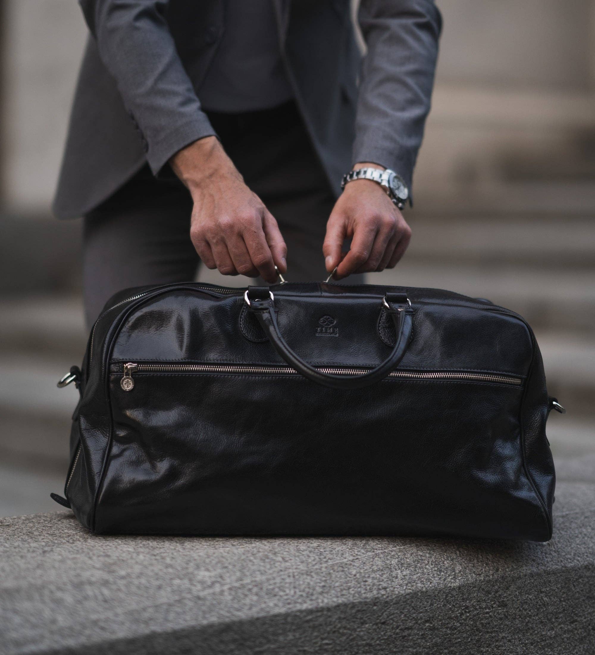 Time Resistance - Wholesale Weekender Bag - Men's - Leather Duffel Bag - Fear and Loathing in Las Vegas14