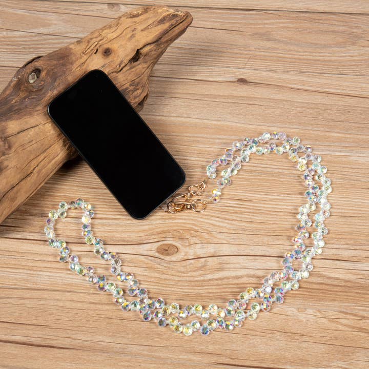 ABDO Lanière bandoulière en perles de cristal PC5616 - AB en vente sur Faire