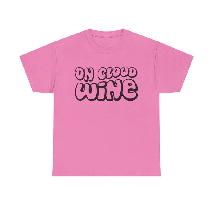 Beach, Cats & Wine – Großhandel T-Shirt mit Siebdruck – Unisex – Auf Wolke Wein Unisex Baumwoll-T-Shirt4