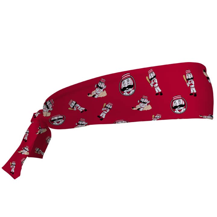 Red Reds Tieback Cooling Headband: Mascot All Over for wholesale on Faire