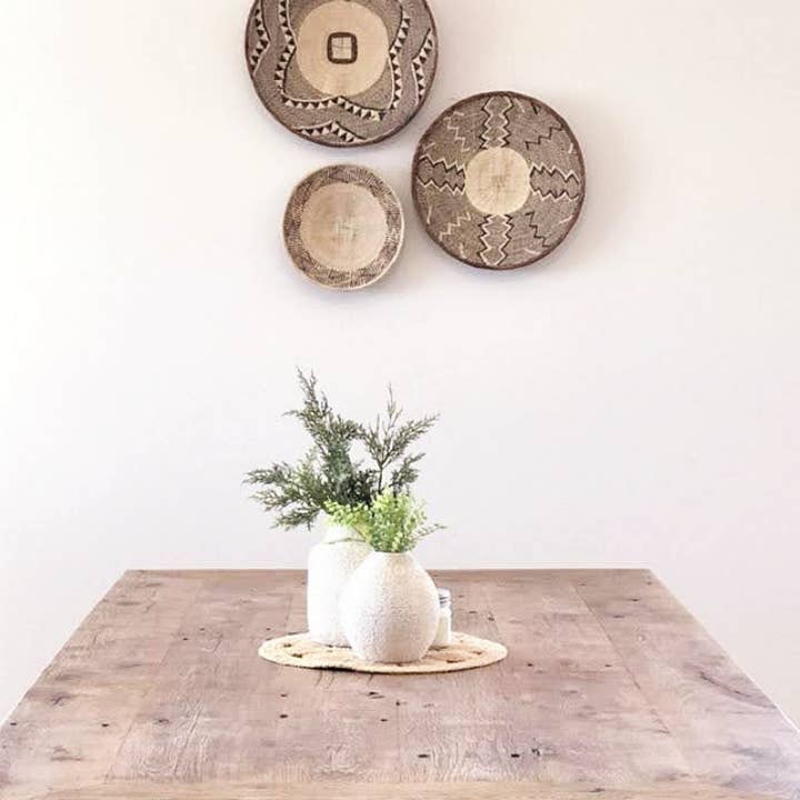 African Craft Collection - Wholesale Wall Decor - Kids & Baby - Wall Hanging Baskets | Set of Tonga African Baskets0