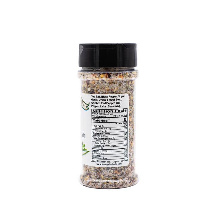 Lesley Elizabeth - Wholesale Salt - Pepper & Garlic Sea Salt – Bold, Savory Blend (250mL PET)2