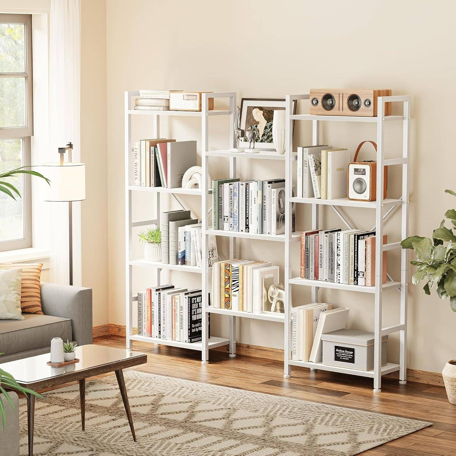 White 11 Shelf Open Display Bookcase For Home Office for wholesale on Faire1