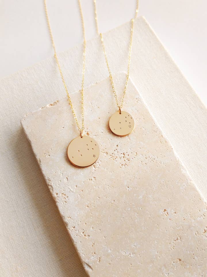 Leo Star Constellation Necklace for wholesale by M. Cawood