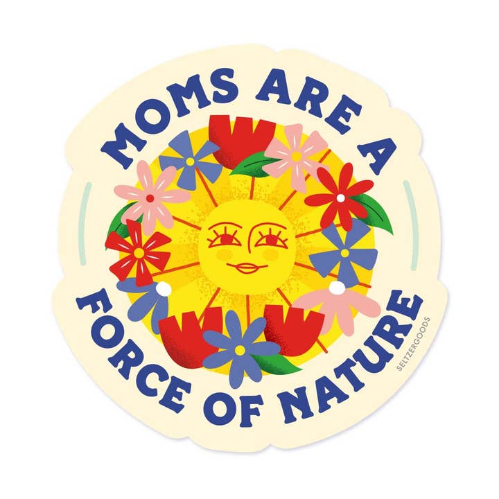 Mom Nature Sticker for wholesale by Seltzer Goods