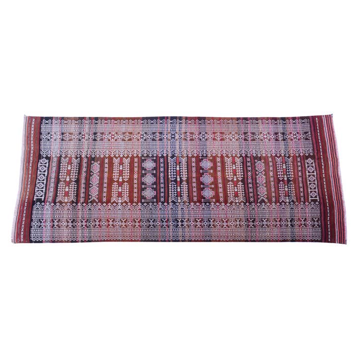 Baluch Soumak Copper Rust Vintage Rug por atacado de Fybernots