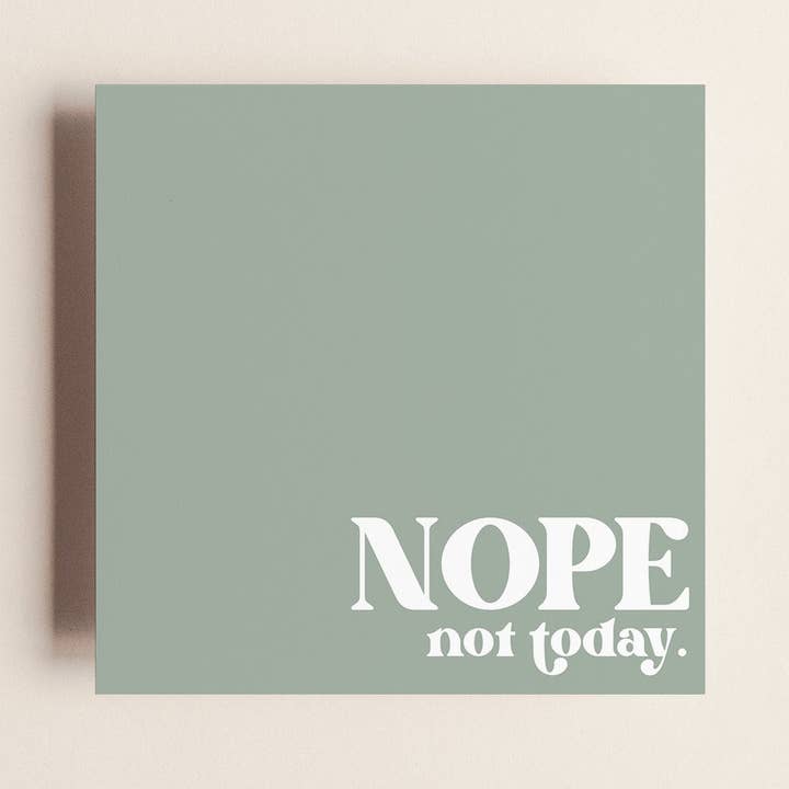 Non, pas aujourd'hui Sticky Notes pour la vente par Creativien Studio