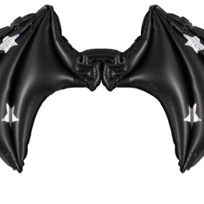 Ballon en aluminium ailes de chauve-souris mat 33 pouces PartyDeco USA pour la vente par THE BALLOON HUB