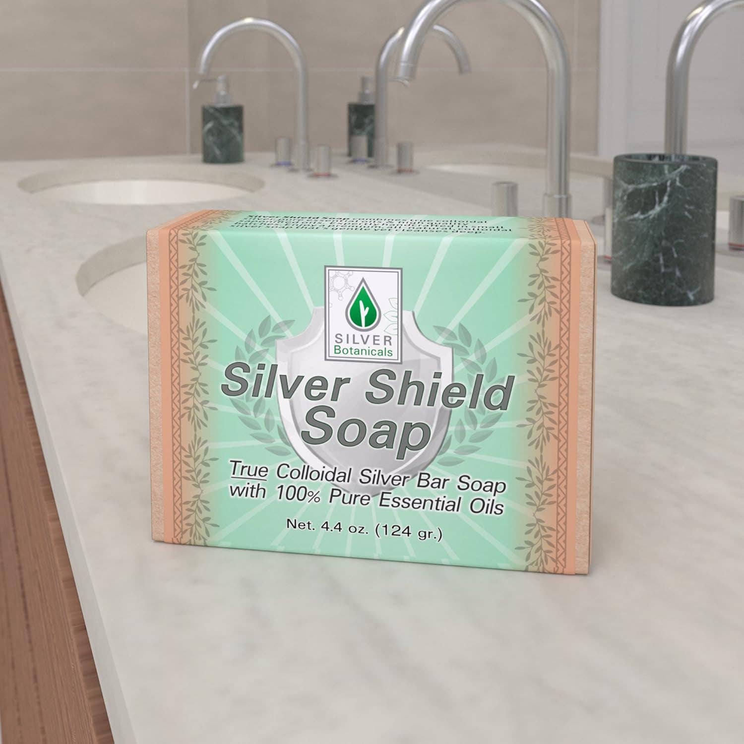 Silver Botanicals - Wholesale Bar Soap - Silver Shield Bar Soap, 4.4 oz.1