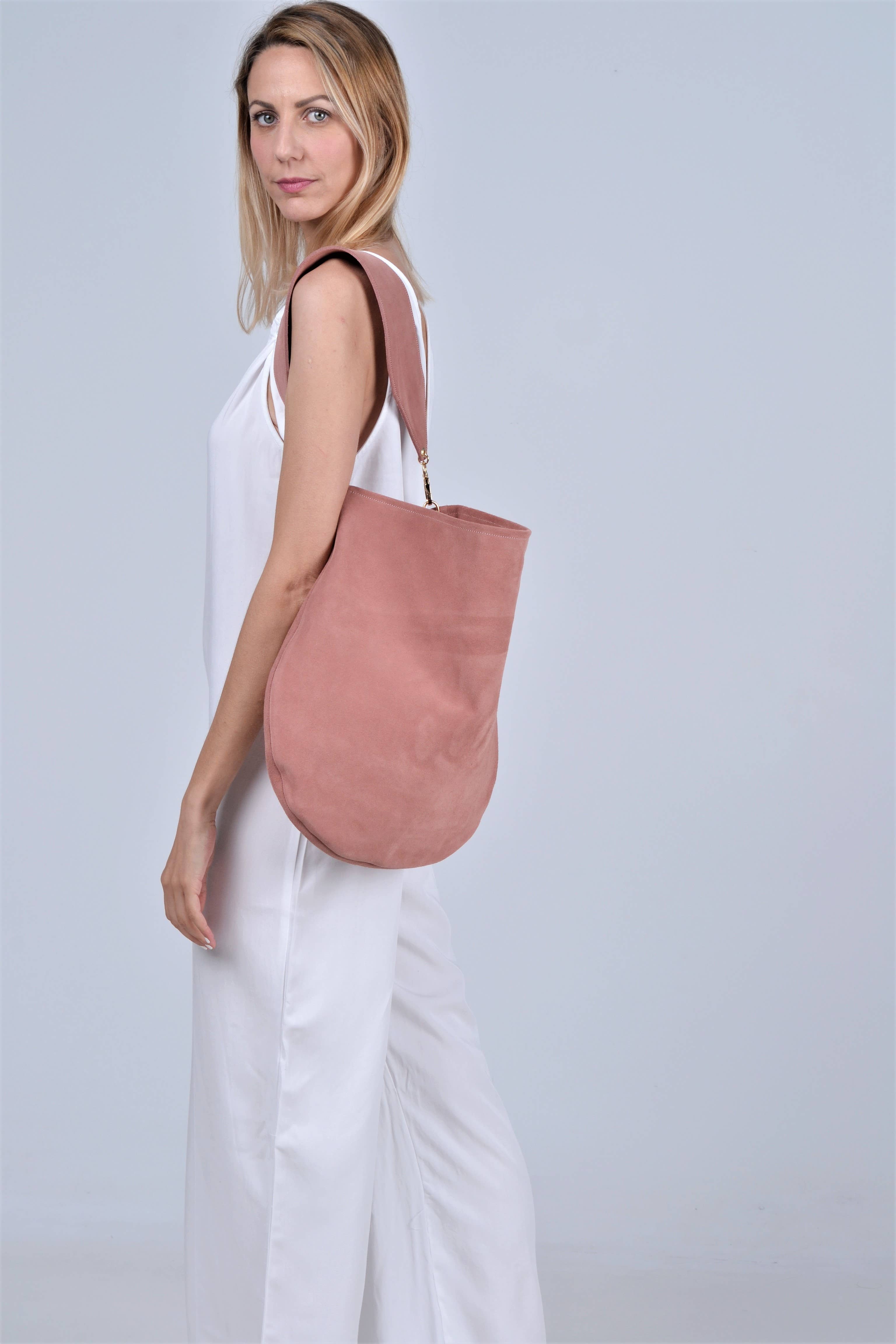 ANA KOUTSI - Wholesale Shoulder Bag - Women's - Anna soft bag in terracotta pink1