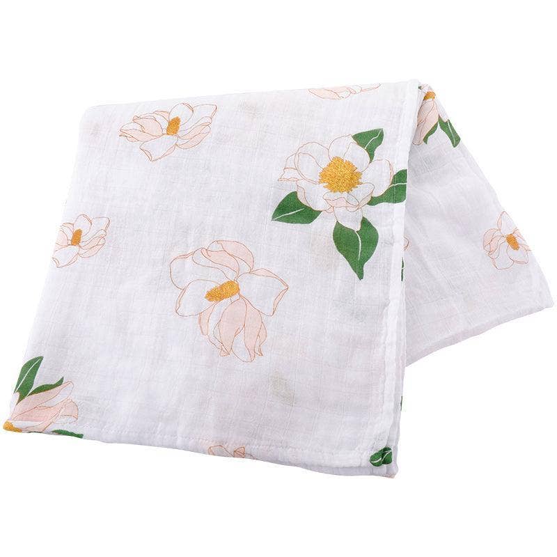 Little Hometown - Wholesale Swaddle - Baby - Southern Magnolia Baby Muslin Swaddle Receiving Blanket2