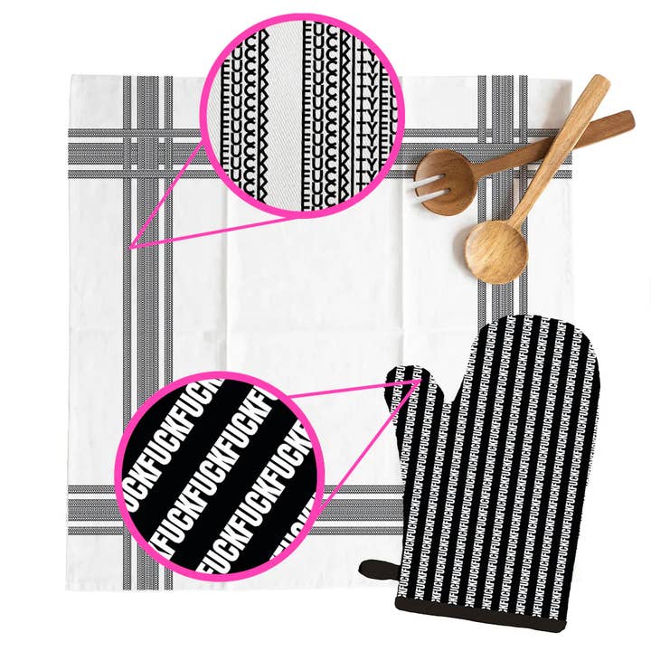 Twisted Wares - Wholesale Oven Mitt/Pot Holder - Fuck Stripe Oven Mitt 4 Pack Christmas Gifts