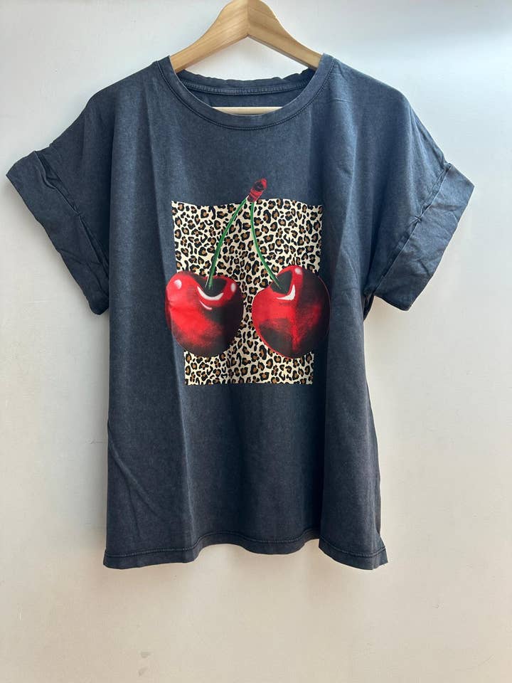 16221 Printed Faded T-shirt for wholesale by LORIANE