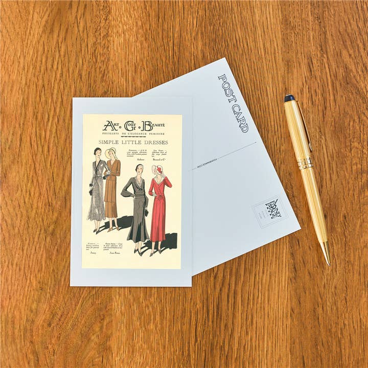 Found Image Press - Wholesale Postcard - Postcard FN-355 Simple Little Dresses1